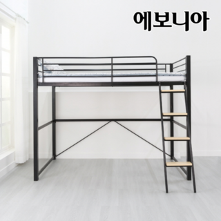 [15조한정 추가할인+원목발판증정] 에보니아 메리트 벙커침대 기본형 프레임 매트제외 성인겸용벙커 (싱글/슈퍼싱글 선택), 프레임 블랙 S할인