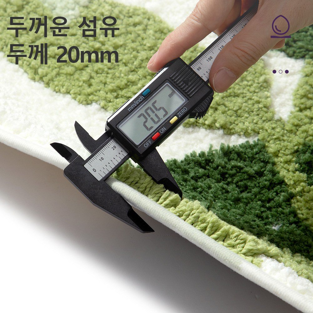 DEXI 부드러운 도톰 극세사 욕실 화장실 현관 미끄럼방지 논슬립 프리미엄 욕실 발매트, Green, 1개할인 상세 이미지 2