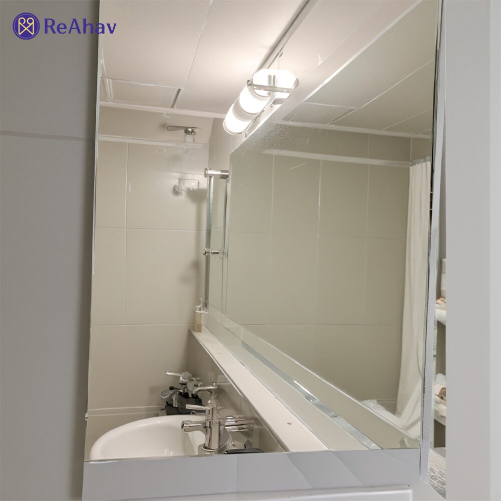 레아하브(ReAhav) 욕실거울시트지 녹보수 거울시트지 미러시트지, 실버, 50M쿠폰할인 상세 이미지 2