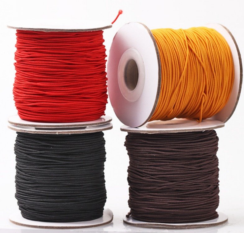 KODACHIEF 비즈 DIY탄력염주끈 1mm x 50m, 블랙, 1개 상세 이미지 2