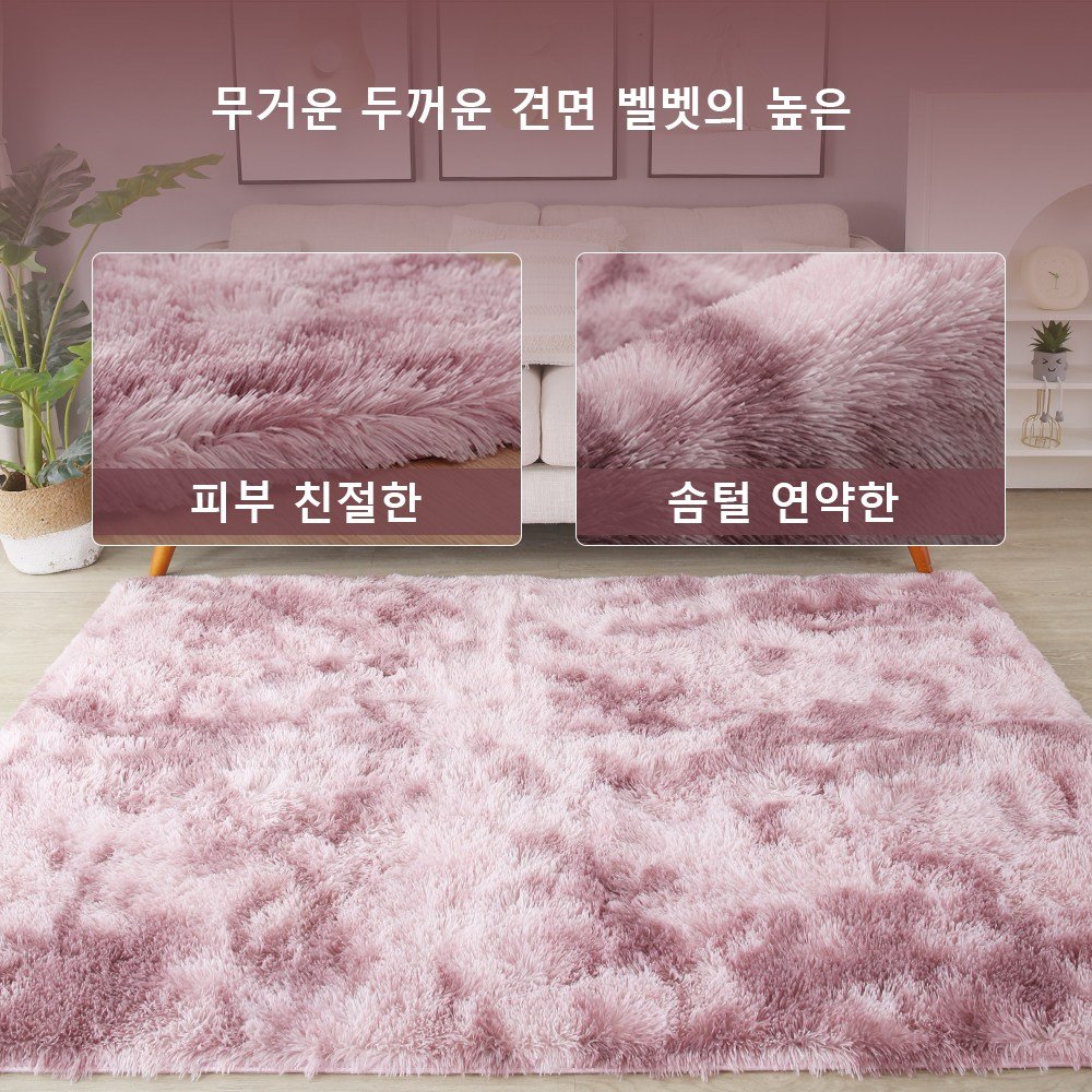 Unique Haven 인룸 소프트 러그 솜털 거실카페트 모던 방바닥 침실러그할인· 6일 남음 상세 이미지 1