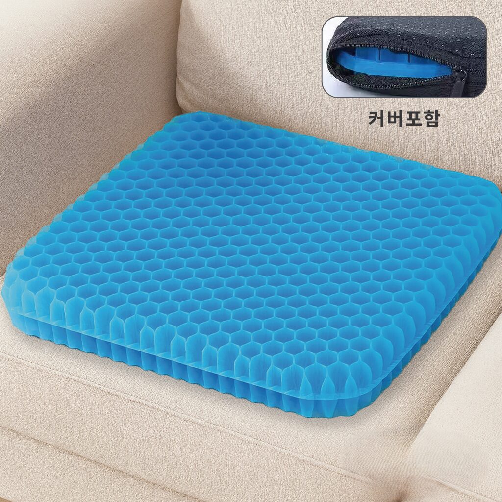 덴코 통기성 실리콘 쿠션 방석, 블루할인· 20:42:3 상세 이미지 1