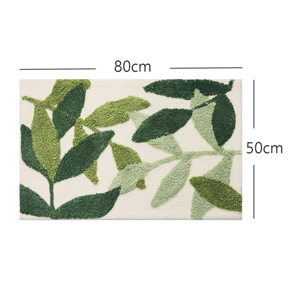 DEXI 부드러운 도톰 극세사 욕실 화장실 현관 미끄럼방지 논슬립 프리미엄 욕실 발매트, Green, 1개할인 상세 이미지 2