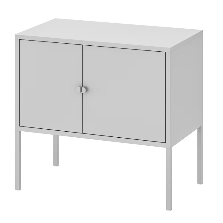 이케아 LIXHULT 릭스훌트 수납장 메탈/그레이60x35 cm 803.286.78, 메탈/그레이 상세 이미지 1