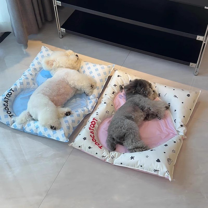 [Roomfittie 루미피티] 강아지 고양이 쿨매트 냉감 꿀잠 젤 방수 방석 여름 필수템, 핑크, 1개쿠폰할인 상세 이미지 2