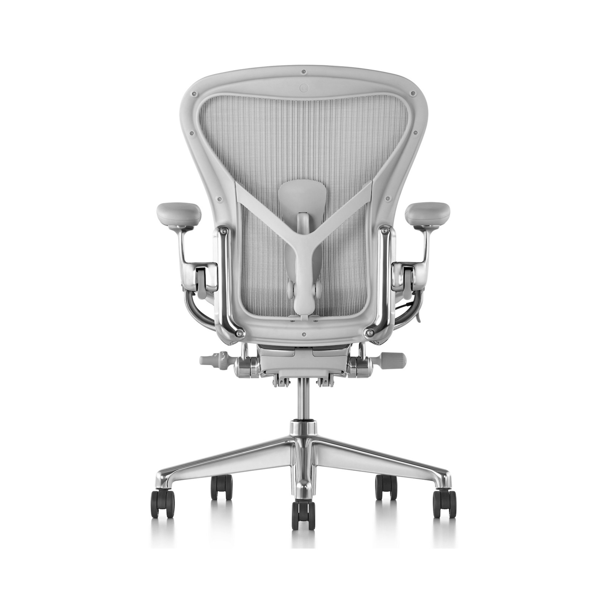 Herman Miller Aeron 2.0 럭셔리 풀 기능 4D 팔걸이 클래식 재진화 2세대 인체공학 의자 컴퓨터 의자, 미네랄 화이트 +A + 4D 팔걸이 + 나일론 풋 상세 이미지 2