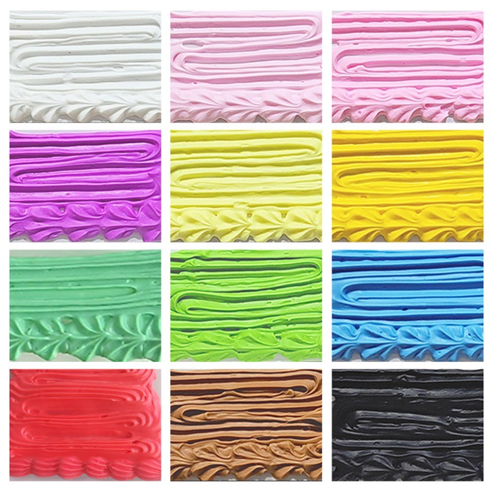 데코덴 생크림 클레이 12개 세트 탑꾸 폰케이스 만들기 재료 폰데코 꾸미기, 1탄 무광1, 1세트 상세 이미지 2