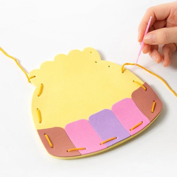 ( 배송료X )아이베이비아트 복주머니DIY 복주머니만들기키트, 10개, 뾰족EVA 상세 이미지 1