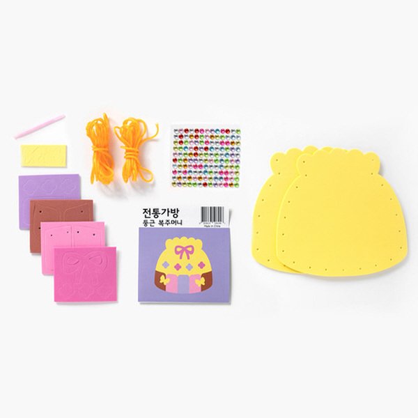 ( 배송료X )아이베이비아트 복주머니DIY 복주머니만들기키트, 10개, 뾰족EVA 상세 이미지 2