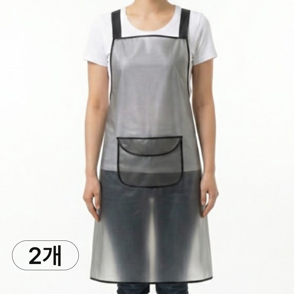 누벤타 방수 앞치마 업소용 TPU소재, 반투명, 2개할인 상세 이미지 1