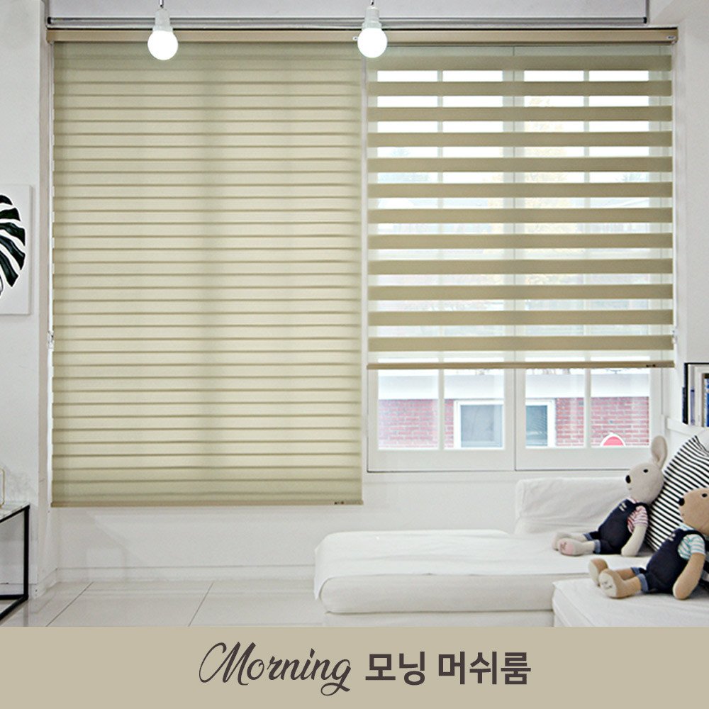 덱스터 1+1 콤비블라인드 모닝 암막 거실 안방 상세 이미지 1